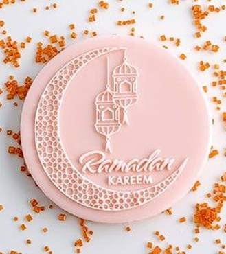Soft Pink Ramadan Cookies