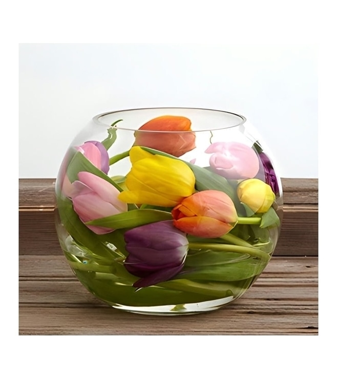 أزهار التوليب الأنيقة والعصرية، توصيل الهدايا خلال ساعة واحدة