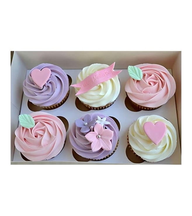 كب كيك ناعم بزخارف - دزينة