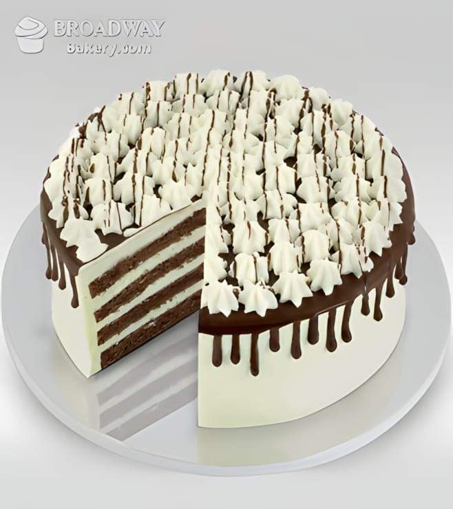 كعكة الكاسترد لمحبي الشوكولاتة