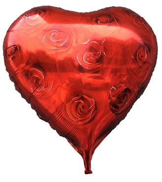 مجموعة مفاجأة الذكرى السنوية: ثلاث ورود، كعكة شوكولاتة مميزة، بالون على شكل قلب