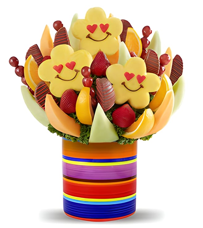 باقة فواكه قوس قزح المبهجة