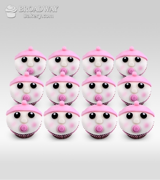 إنها فتاة! كب كيك للاحتفال - نصف دزينة