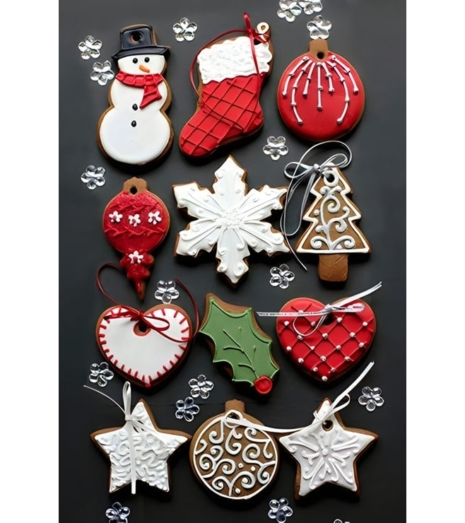 Christmas Decorations Assorted Cookies, Cookies
