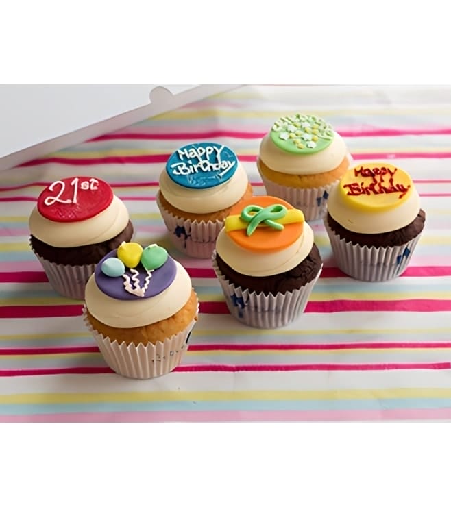 تحيات عيد الميلاد دزينة من الكب كيك