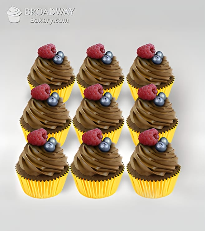 كب كيك الشوكولاتة النباتي