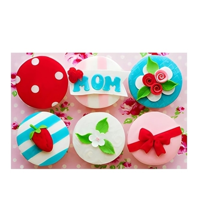 كب كيك تمنيات عيد الأم