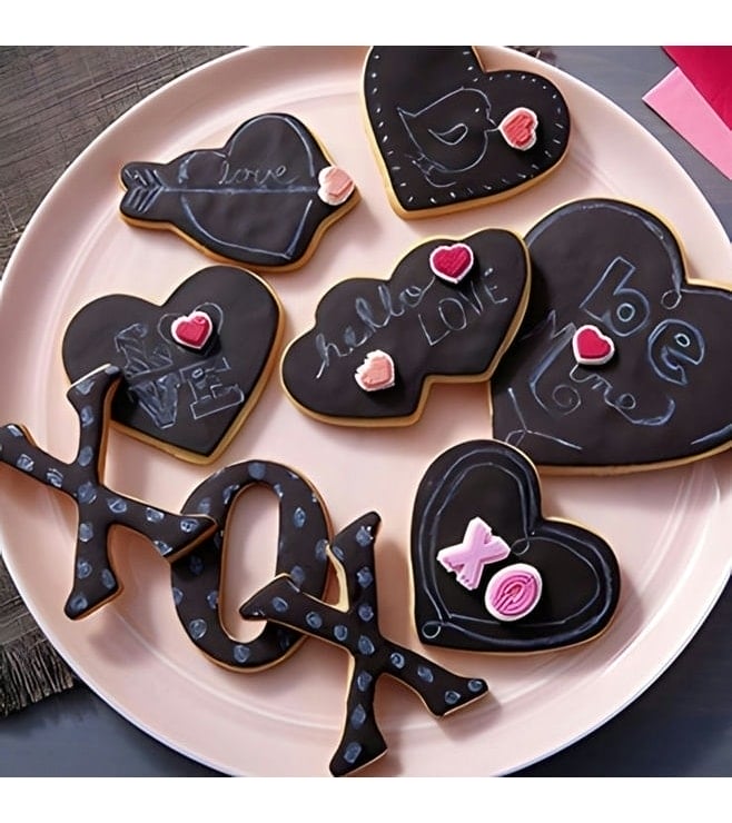 Chalkboard Lovenote Cookies, Cookies