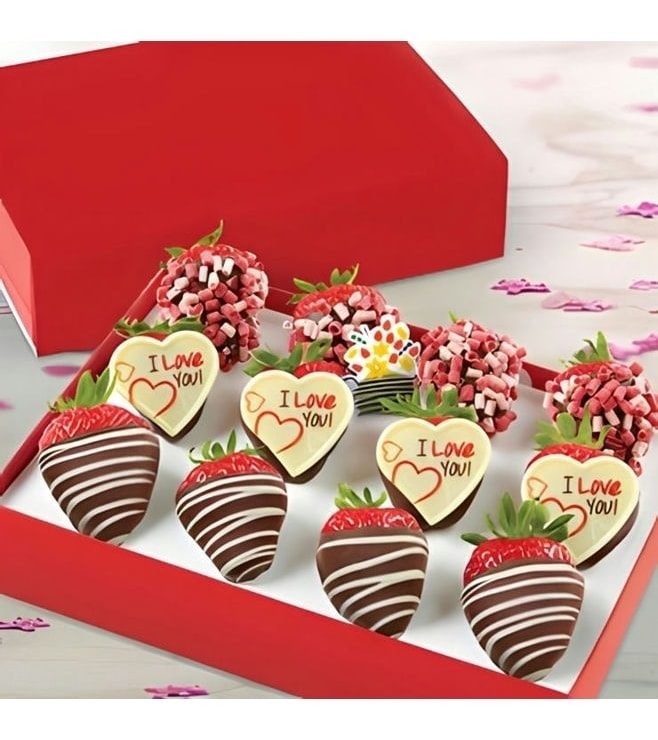 مرحباً حبيبي الفراولة المغطاة بالشوكولاتة