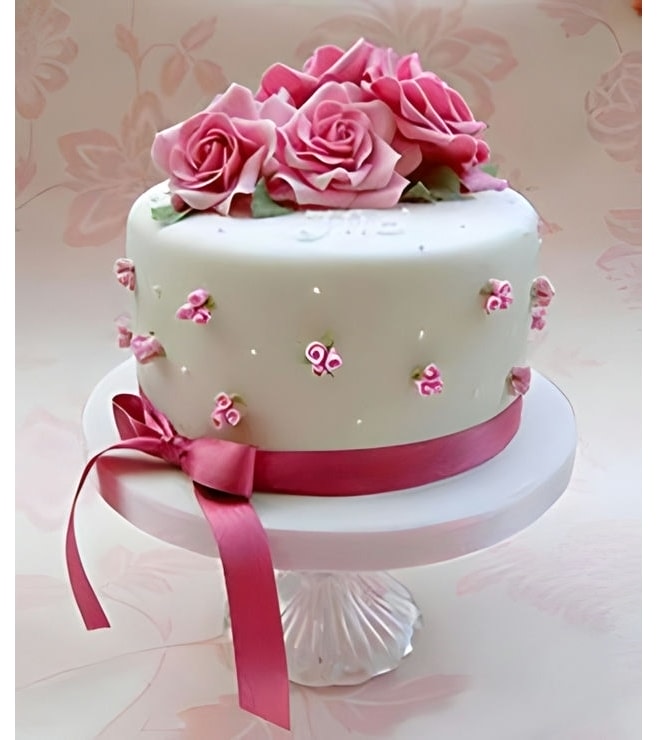 كعكة الورد الجميلة ببساطة