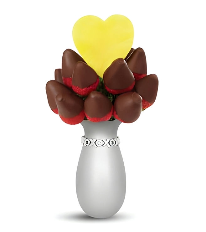 باقة أناناس وبرتقال فضي