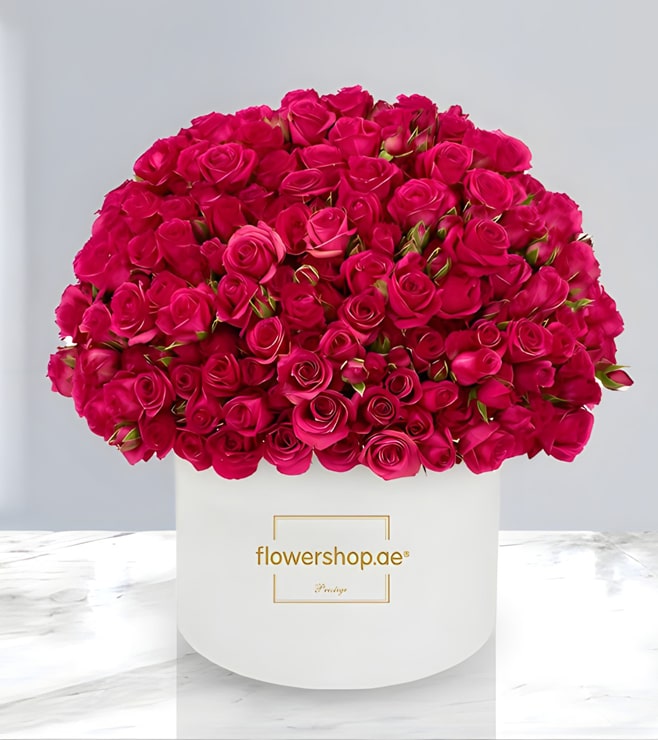 صندوق قبعات "رغبة القلب" باللون الوردي