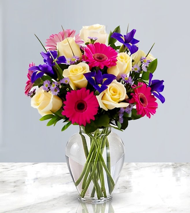 باقة زهور مبهرة، زهور