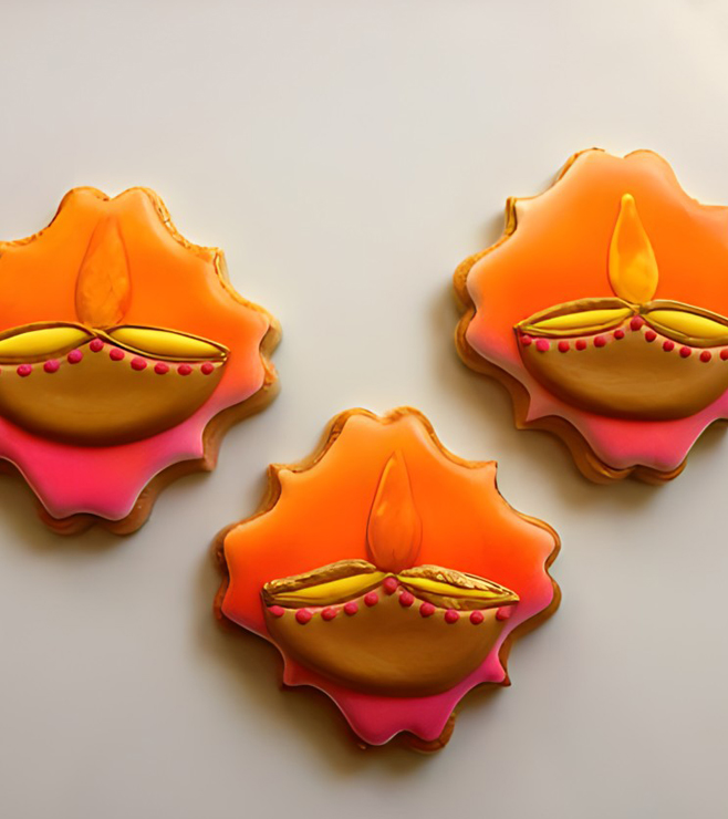 Diyas Diwali Cookies, Cookies
