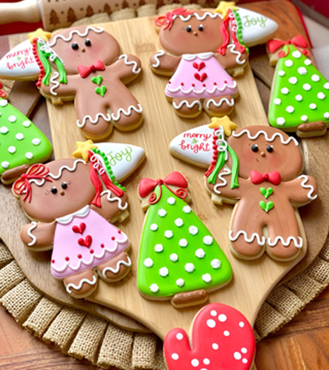 Cute Gingerbread Christmas Cookies, Cookies
