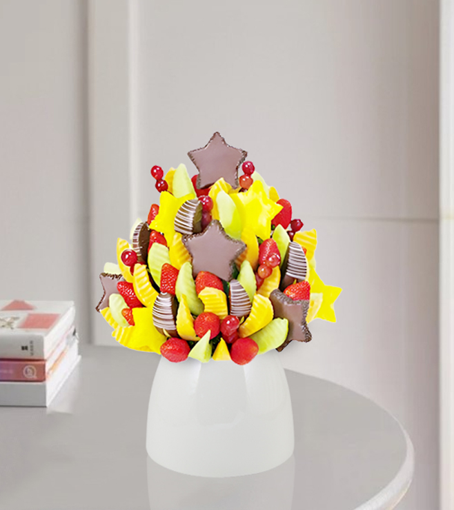 باقة فواكه متلألئة ومشرقة، باقات فواكه