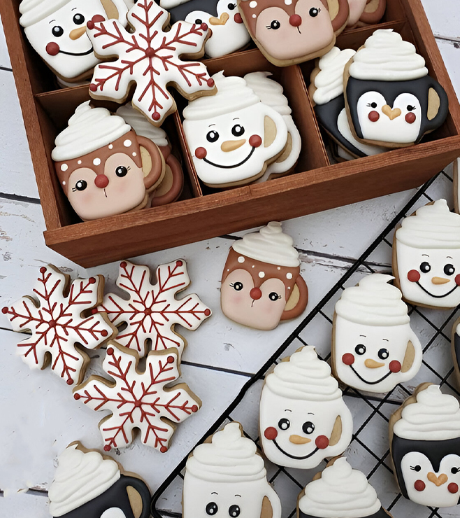 كعكات الكاكاو الساخن لعيد الميلاد