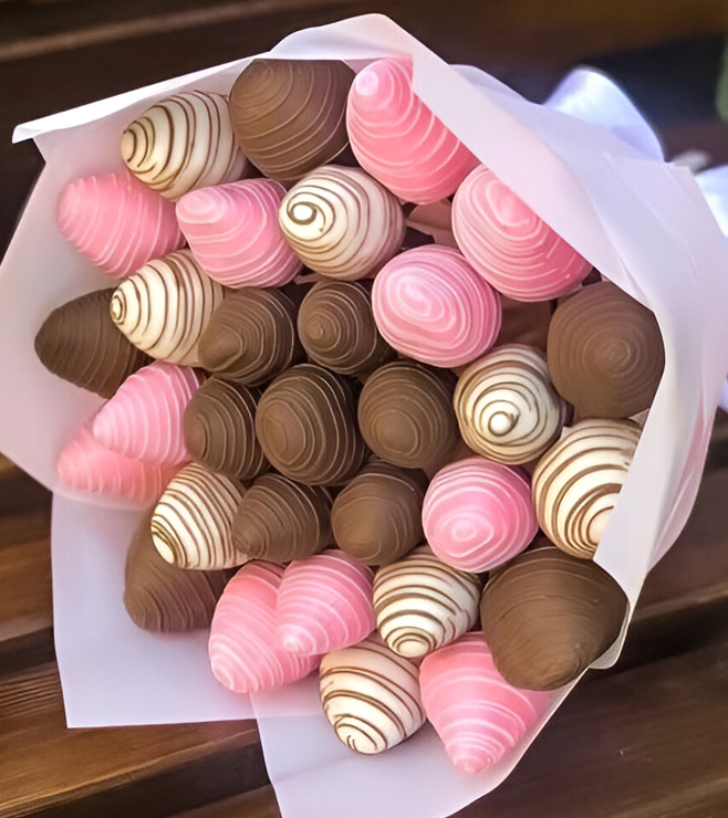 باقة فراولة مغموسة أنيقة