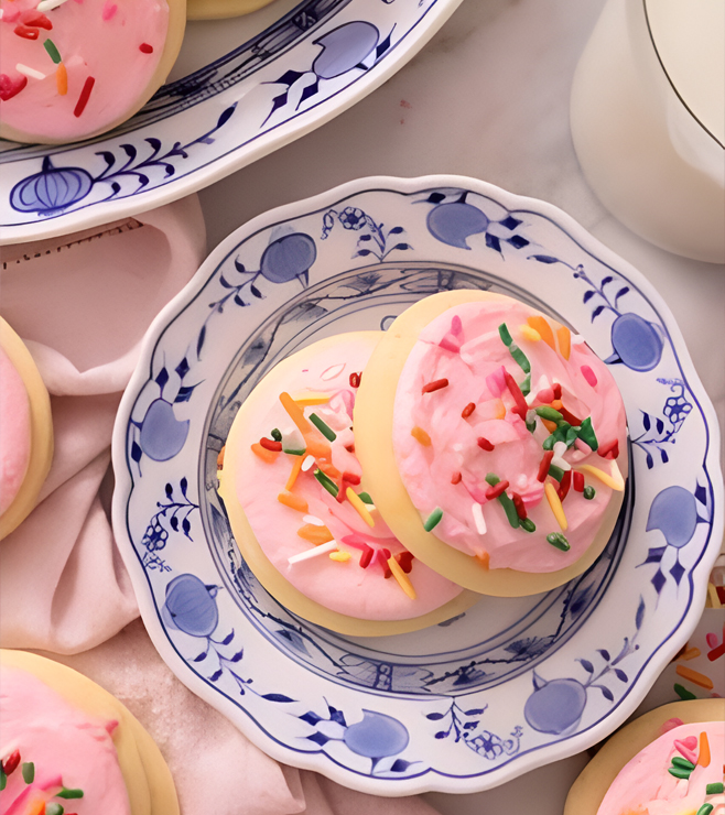 Sprinkled Pink Donut Cookies, Cookies