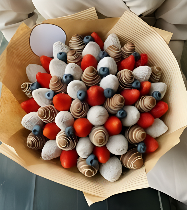 باقة فراولة طازجة