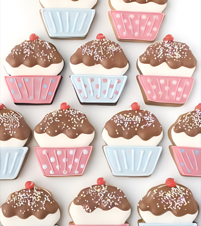 Polka Dot Cupcake Cookies, Cookies