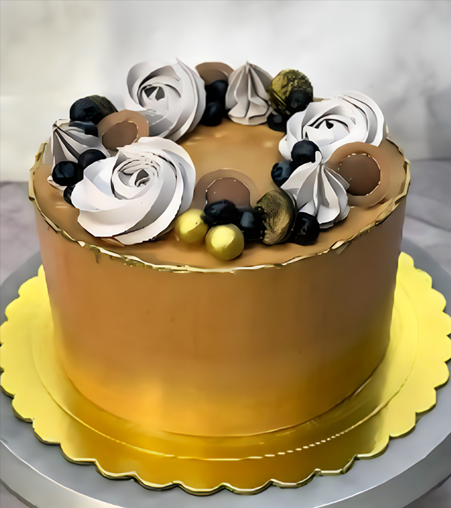 كعكة اللحظات الذهبية