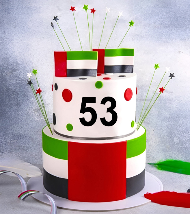 53 كعكة العيد الوطني لدولة الإمارات العربية المتحدة