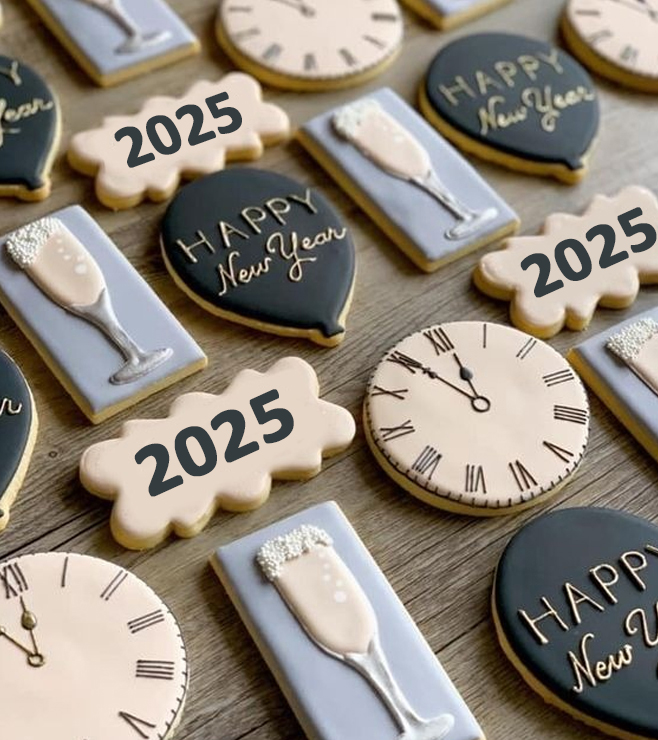 New Year Countdown Cookies, Cookies