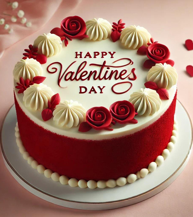 كعكة عيد الحب الكلاسيكية