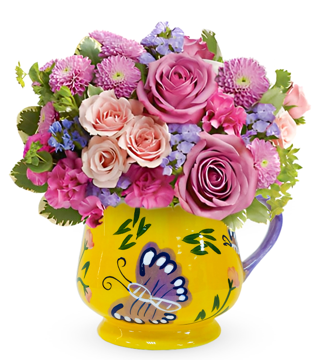 باقة زهور "حقل الفراشات"، توصيل الهدايا خلال ساعة واحدة