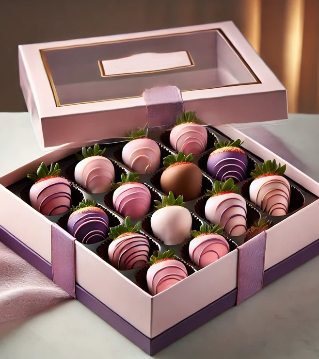 فراولة مغموسة بالشوكولاتة الفاخرة