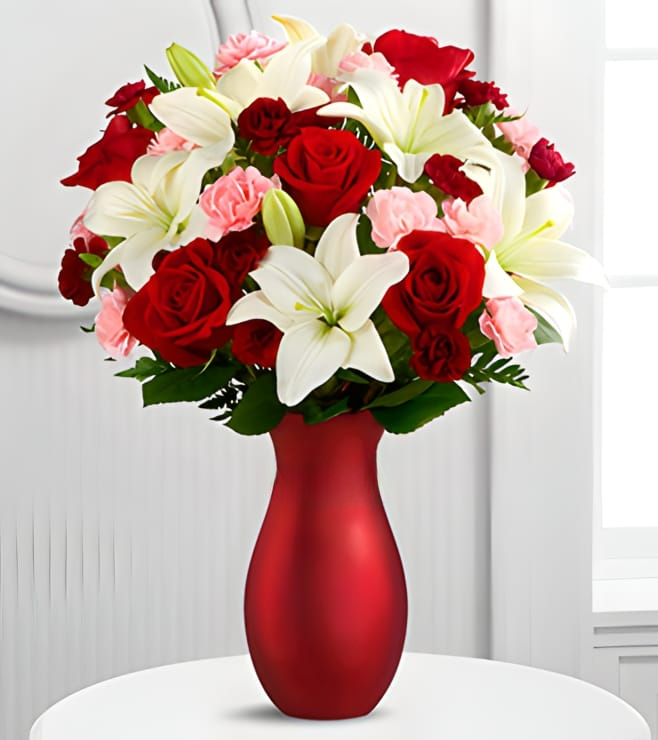 باقة تعبيرات الحب، ورود