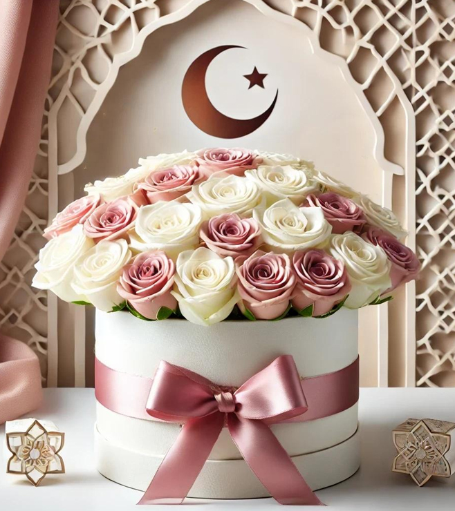 جمال عيد الميلاد صندوق قبعات، زهور