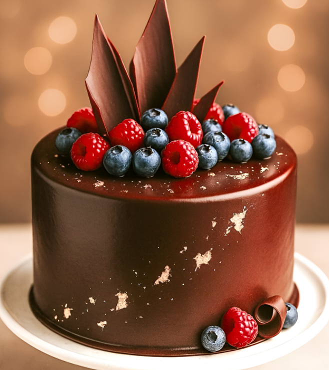 Berry Jewel Chocolate Cake