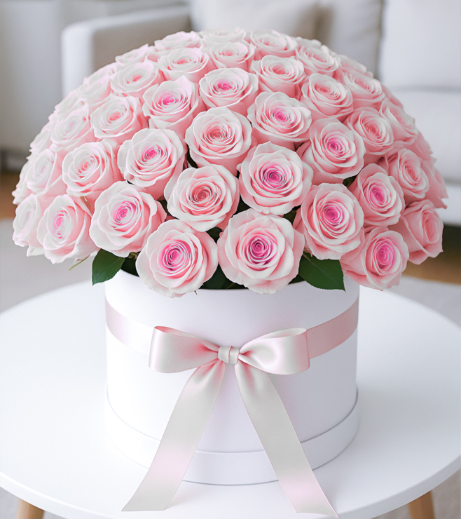 عناق الوردة الوردية الحلوة