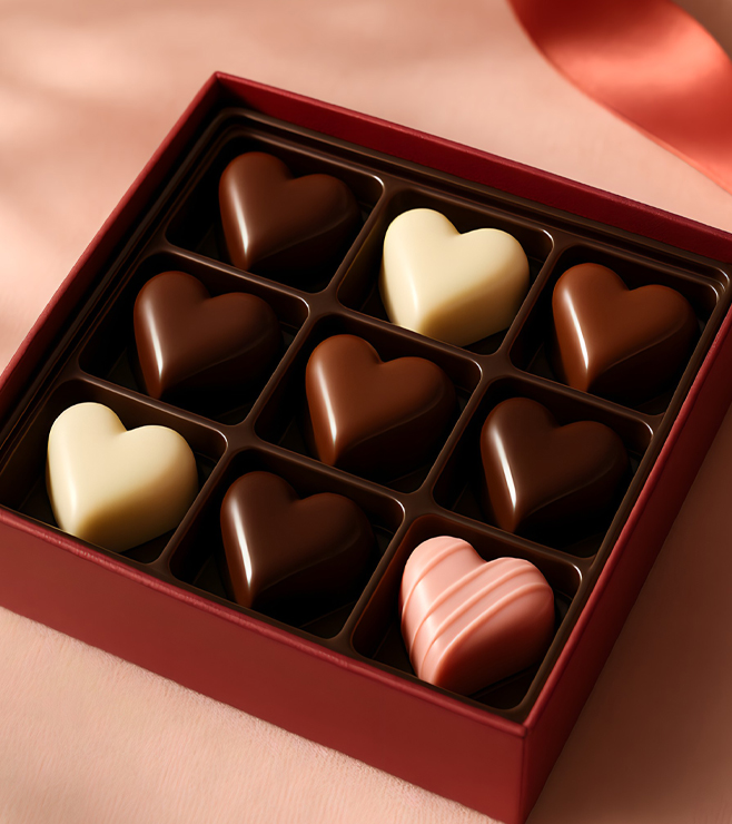 قلوب الكاكاو المخملية