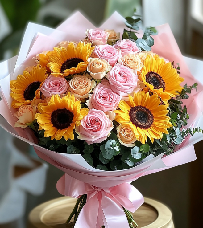 باقة حب أشعة الشمس، هدايا العيد