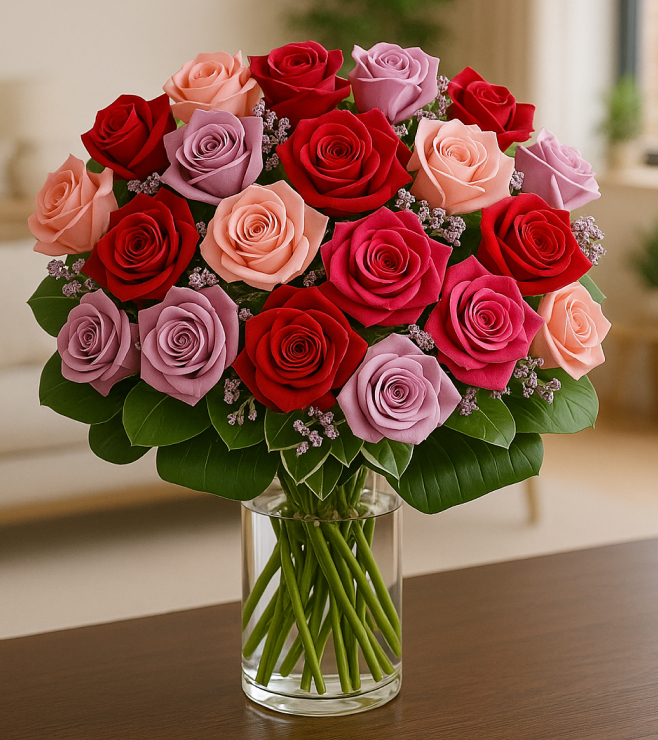 باقة زهور مزهرة، زهور