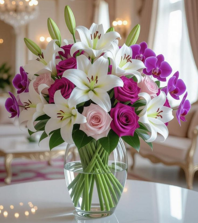 تنسيق "الأناقة الساحرة"، زهور