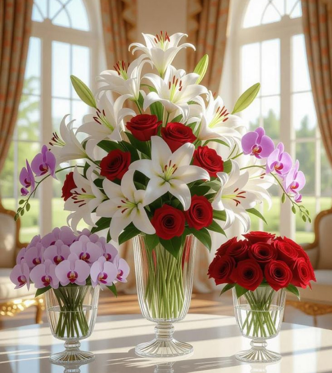 تنسيق زهور ليلي لوكس، مجموعة فاخرة