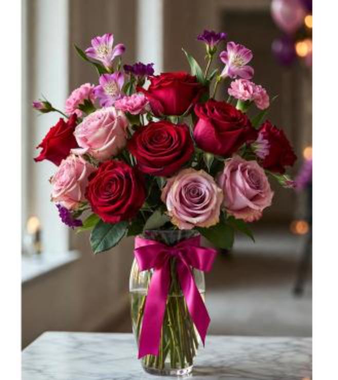 Bold Palette Arrangement, Flowers