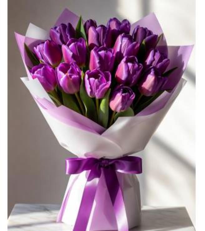 Fearless in Tulips Bouquet, Flowers