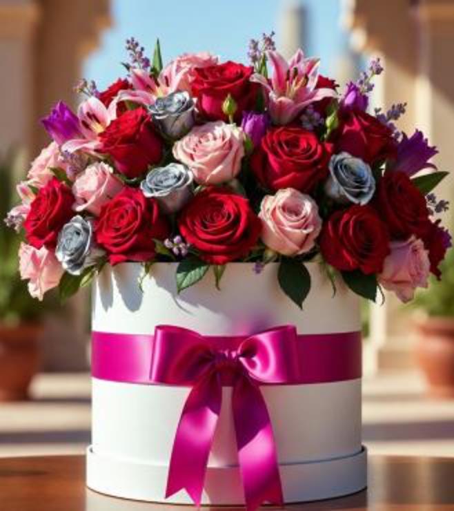 Femme Flourish Hatbox, Flowers