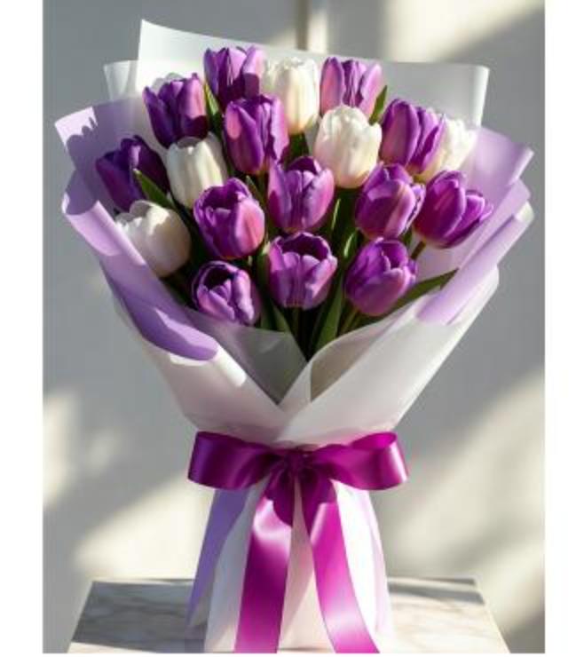 Flourishing Tulips Bouquet, Women's Day
