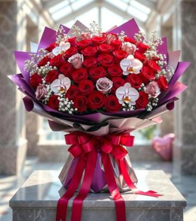 Muse in Bloom Bouquet, Flowers