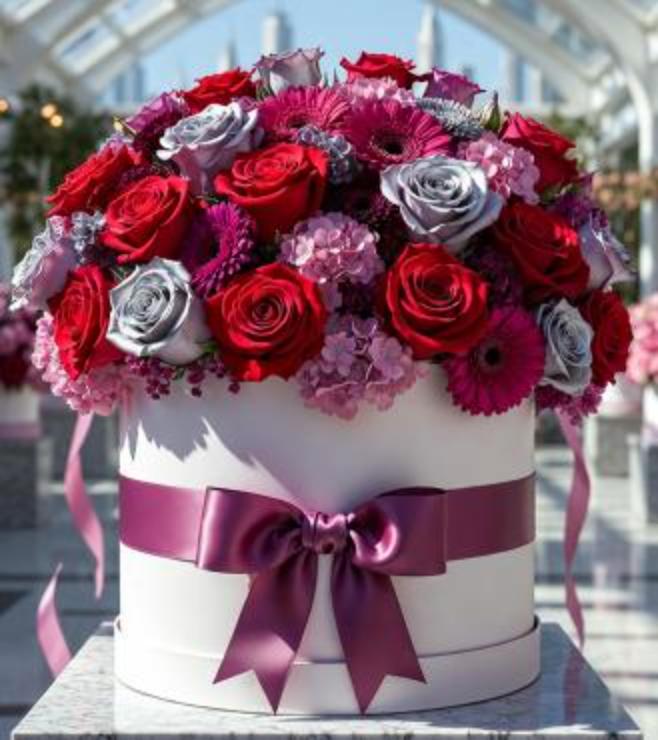 The Glow-Up Hatbox, Flowers