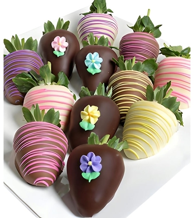 جزر بالشوكولاتة مغموسة بالفراولة