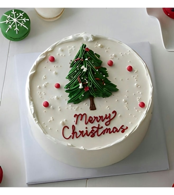 كعكة عيد الميلاد السعيد