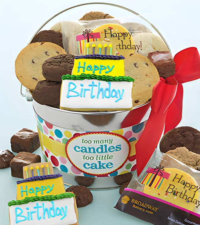 Too Many Candles Gift Pail, Cookies