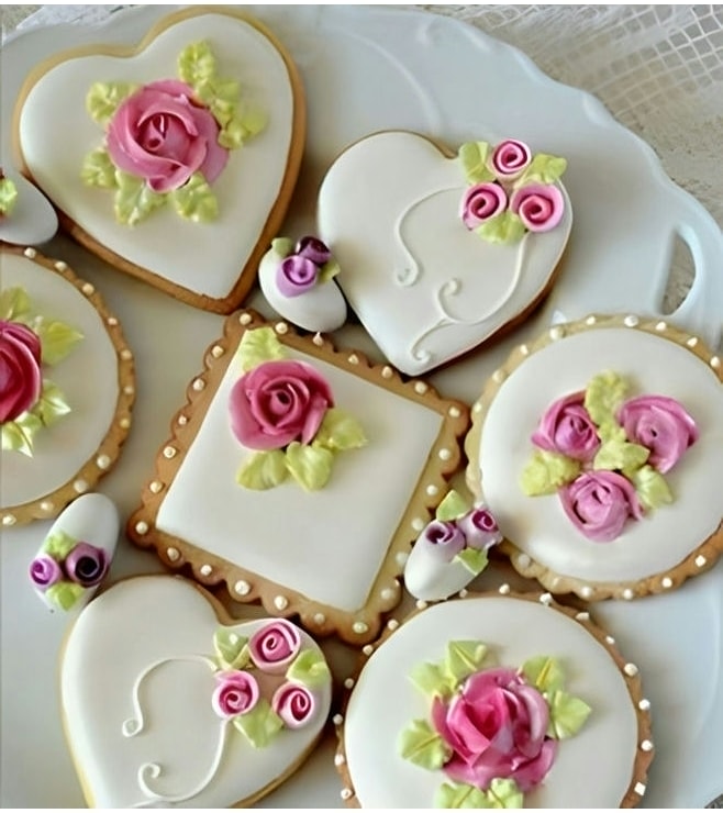 Vintage Rose Cookies, Cookies